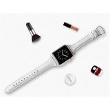 Skinny Strap Apple Watch Genuine Leather Band White / 38mm | 40mm The Ambiguous Otter