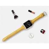 Skinny Strap Apple Watch Genuine Leather Band Yellow / 38mm | 40mm The Ambiguous Otter