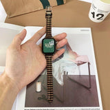 Slim Earthy Tone Apple Watch Leather Band Pebble / 38mm | 40mm The Ambiguous Otter