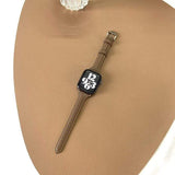 Slim Earthy Tone Apple Watch Leather Band The Ambiguous Otter