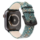 Snake Skin Apple Watch Leather Band The Ambiguous Otter