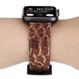 Snake Skin Apple Watch Leather Band The Ambiguous Otter