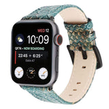 Snake Skin Apple Watch Leather Band The Ambiguous Otter