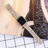 Snowlight Sequin Apple Watch Leather Band The Ambiguous Otter