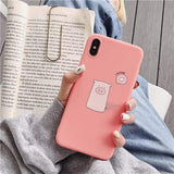 Soft Touch Pastel iPhone Case 4 / For iPhone X XS The Ambiguous Otter