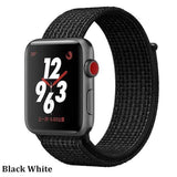Sport Loop Breathable Apple Watch Band Black White / 42mm | 44mm The Ambiguous Otter