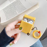 Square & Circular Suitcase AirPods Case Yellow The Ambiguous Otter