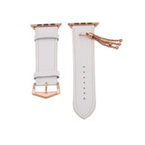 Tassels Apple Watch Leather Band White / 38mm The Ambiguous Otter