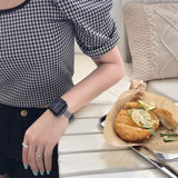 Wellington Apple Watch Slim Fabric Leather Band The Ambiguous Otter