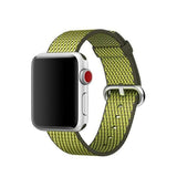 Woven Nylon Apple Watch Band lattice deep olive / 42mm The Ambiguous Otter