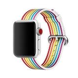 Woven Nylon Apple Watch Band rainbow / 42mm The Ambiguous Otter