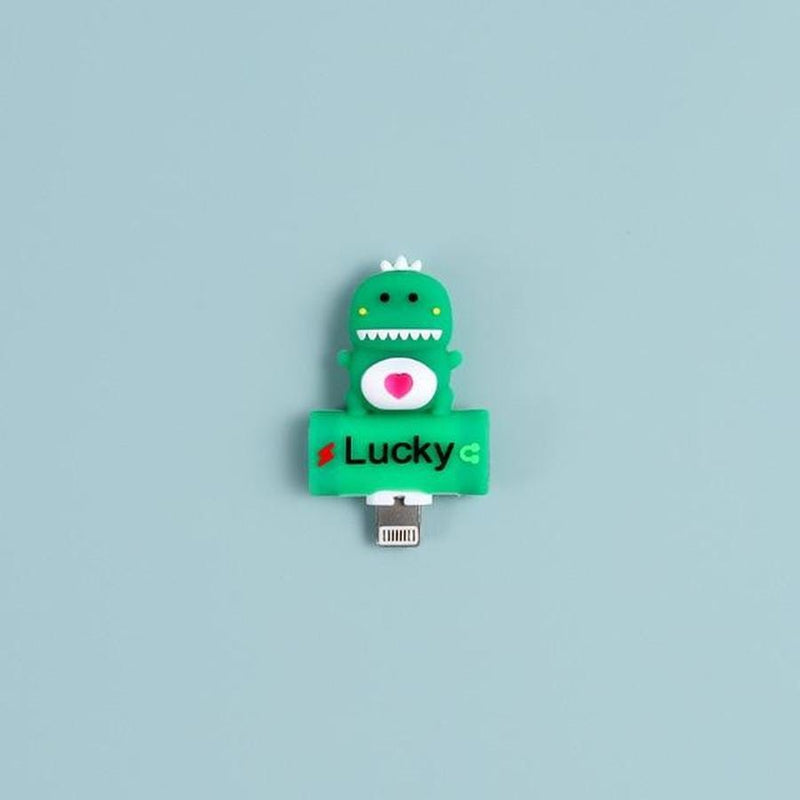 2 in 1 Audio Splitter For iPhone & iPad Green Hippo The Ambiguous Otter