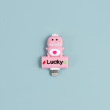 2 in 1 Audio Splitter For iPhone & iPad Pink Hippo The Ambiguous Otter