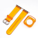 2 in 1 Jelly Apple Watch Band + Protective Case Orange + Case / 42mm | 44mm The Ambiguous Otter