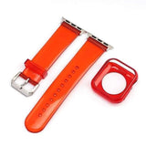 2 in 1 Jelly Apple Watch Band + Protective Case Red + Case / 38mm | 40mm The Ambiguous Otter