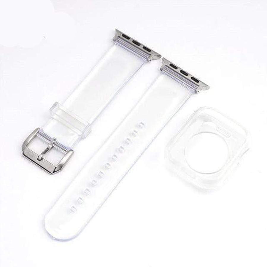 2 in 1 Jelly Apple Watch Band + Protective Case Transparent + Case / 38mm | 40mm The Ambiguous Otter