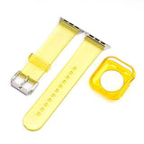 2 in 1 Jelly Apple Watch Band + Protective Case Yellow + Case / 42mm | 44mm The Ambiguous Otter