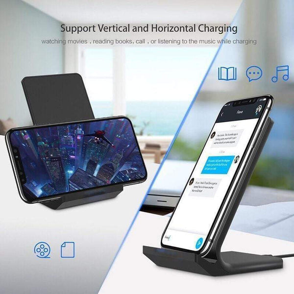 2 in 1 Sleek Qi Wireless Charger & Docking Station The Ambiguous Otter