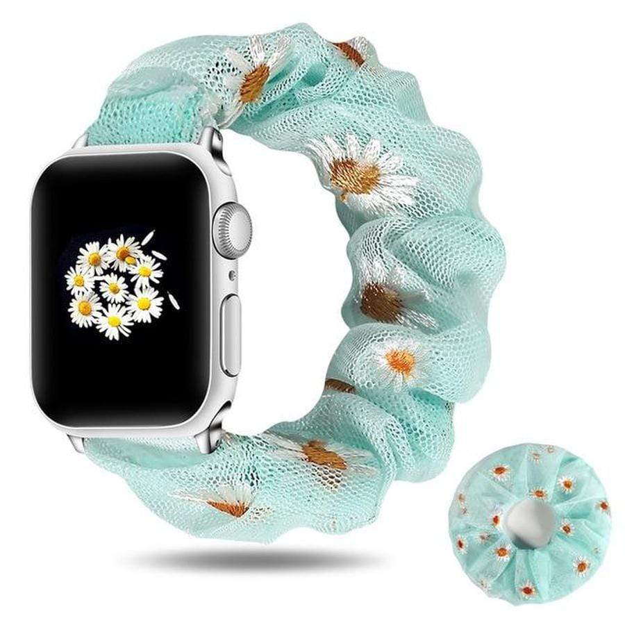 Summer Pastel Chiffon Apple Watch Scrunchie Band  38mm/40mm/41mm/42mm/44mm/45mm Size