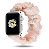 2 in 1 Summer Chiffon Apple Watch Band + Hair Scrunchie Daisy Pink Band Only / 42mm | 44mm / L The Ambiguous Otter