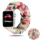 2 in 1 Summer Chiffon Apple Watch Band + Hair Scrunchie Flamingo Beige Band + Hair Scrunchie / 42mm | 44mm / L The Ambiguous Otter