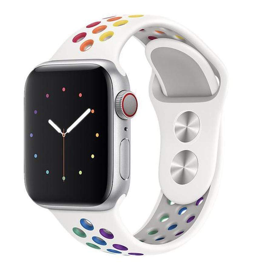2020 Edition Rainbow Apple Watch Band Breathable Sport Band / 42mm 44mm ML The Ambiguous Otter