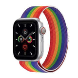 2020 Edition Rainbow Apple Watch Band Milanese Loop / 38mm 40mm SM The Ambiguous Otter