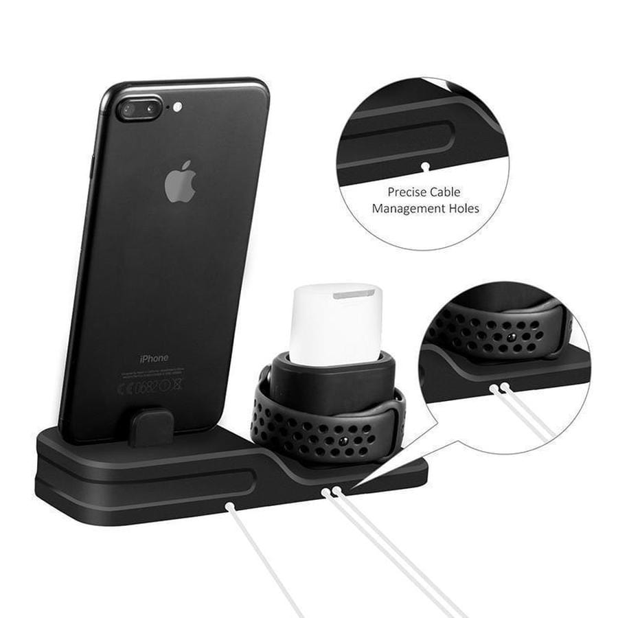 Charging Stand Station Holder Dock for iPhone for Apple Watch for Airpods  3-in-1
