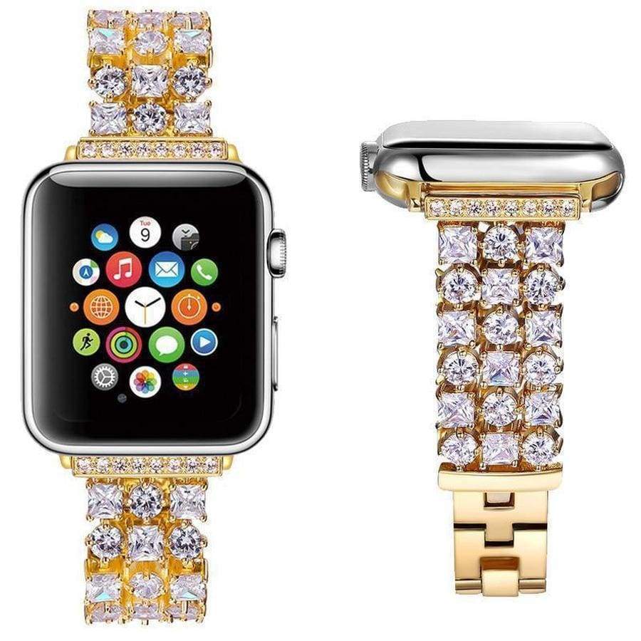 Apple Watch Band With Case, Jewelry Metal Wristband Strap, 59% OFF