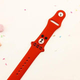 3D Toons Apple Watch Band Red Bear Face / 44MM or 42MM The Ambiguous Otter