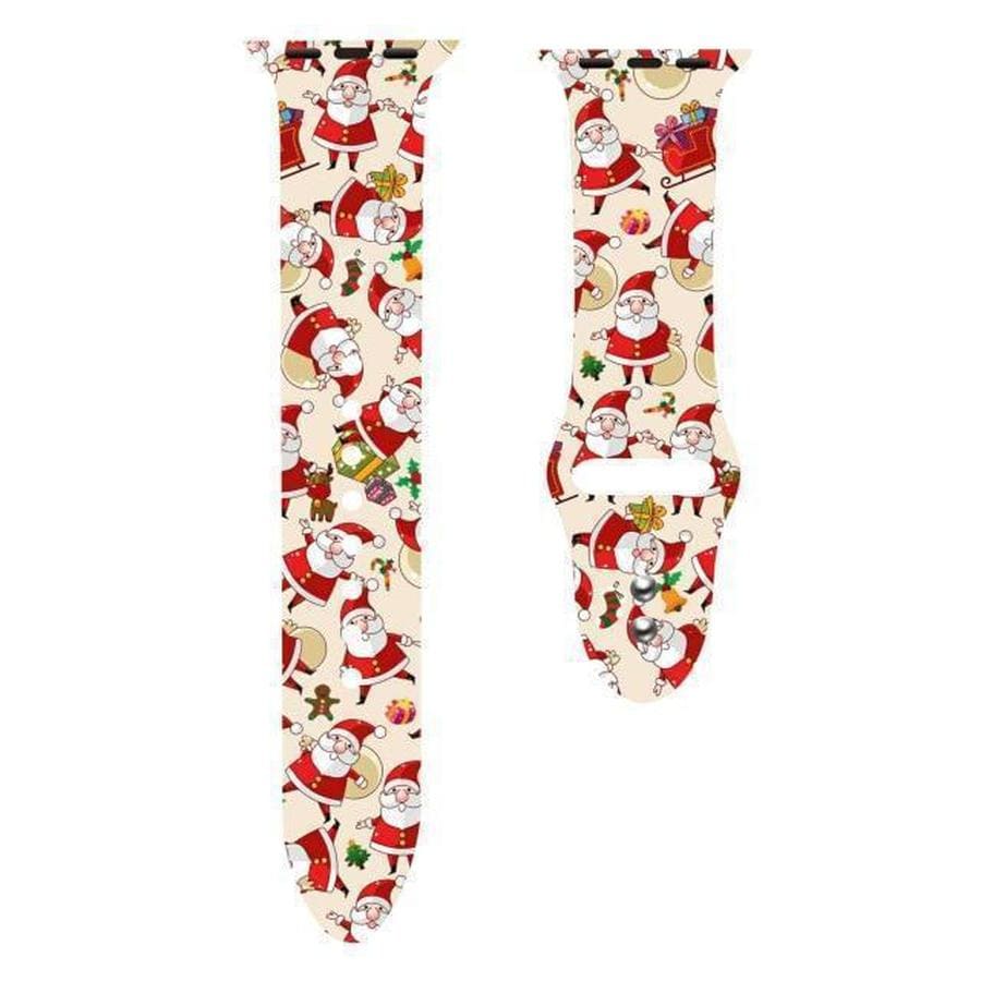 50 Summer Party Prints Apple Watch Band Red Santa Claus / 38MM 40MM The Ambiguous Otter
