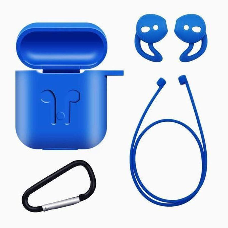 AirPods Accessory Bundle blue case + hook + eartips + extender The Ambiguous Otter