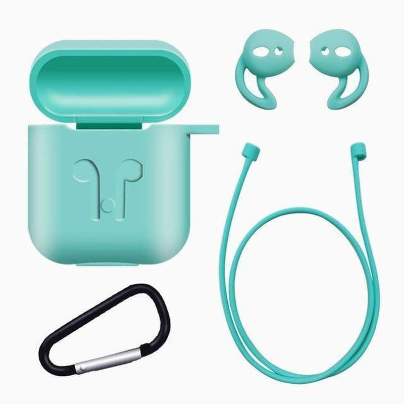 AirPods Accessory Bundle green case + hook + eartips + extender The Ambiguous Otter