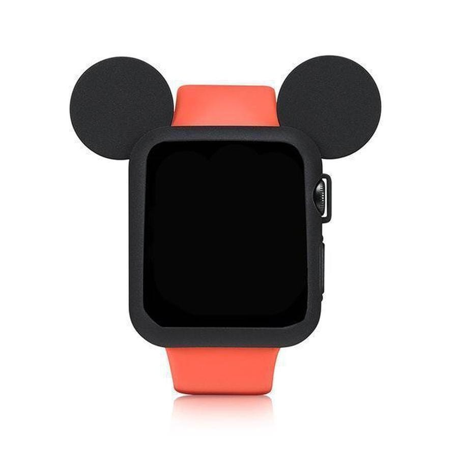 Apple Watch Adorable Silicone Case Protector Mickey Black / 44mm series 4 5 The Ambiguous Otter