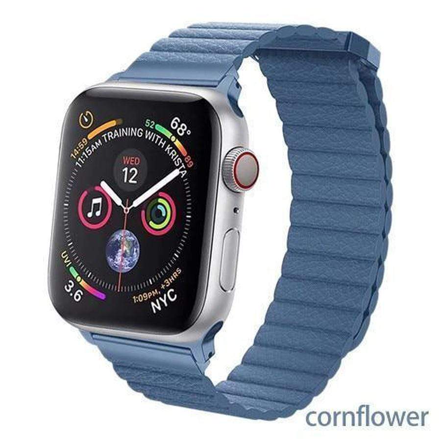 Apple Watch Magnetic Leather Loop Bands cornflower / 38mm 40mm The Ambiguous Otter