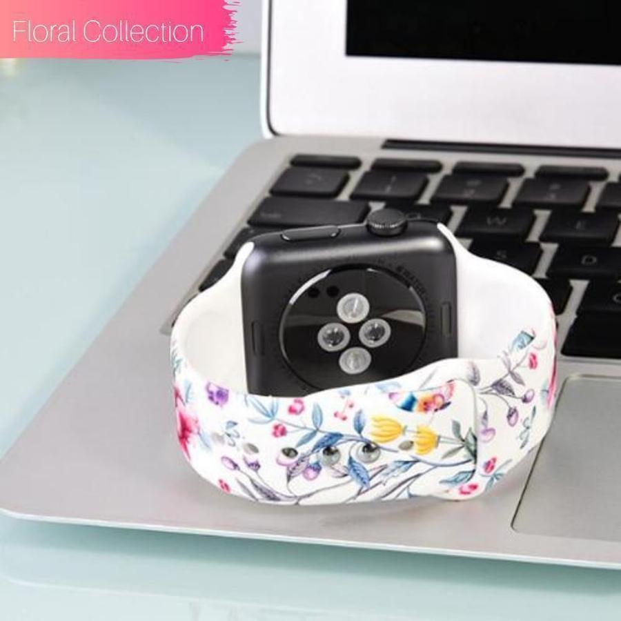 Apple Watch Silicone Band | New Floral Collection Peony / 38mm or 40mm The Ambiguous Otter