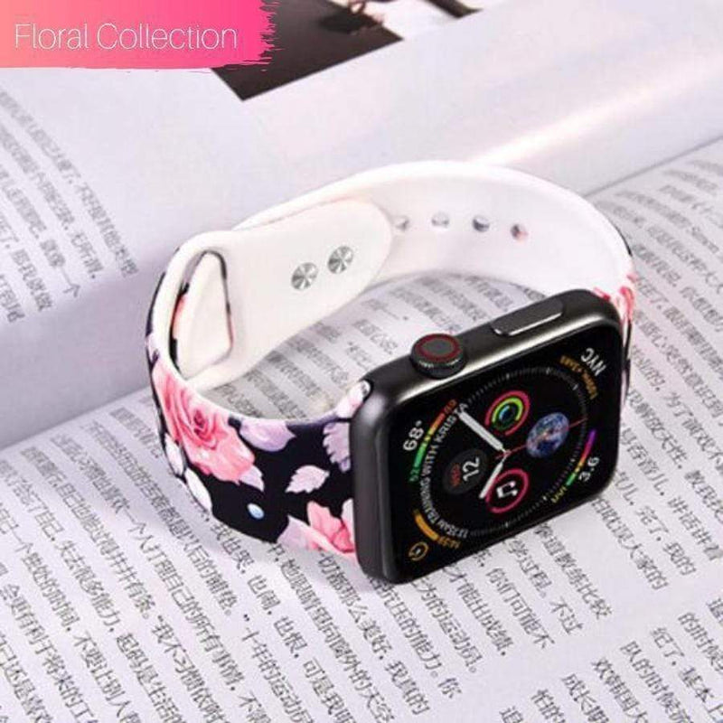 Apple Watch Silicone Band | New Floral Collection Rose / 38mm or 40mm The Ambiguous Otter
