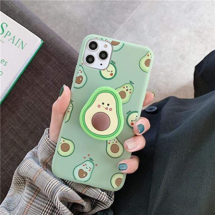Ava Avocado Collapsible Grip iPhone Case for iphone X / E The Ambiguous Otter