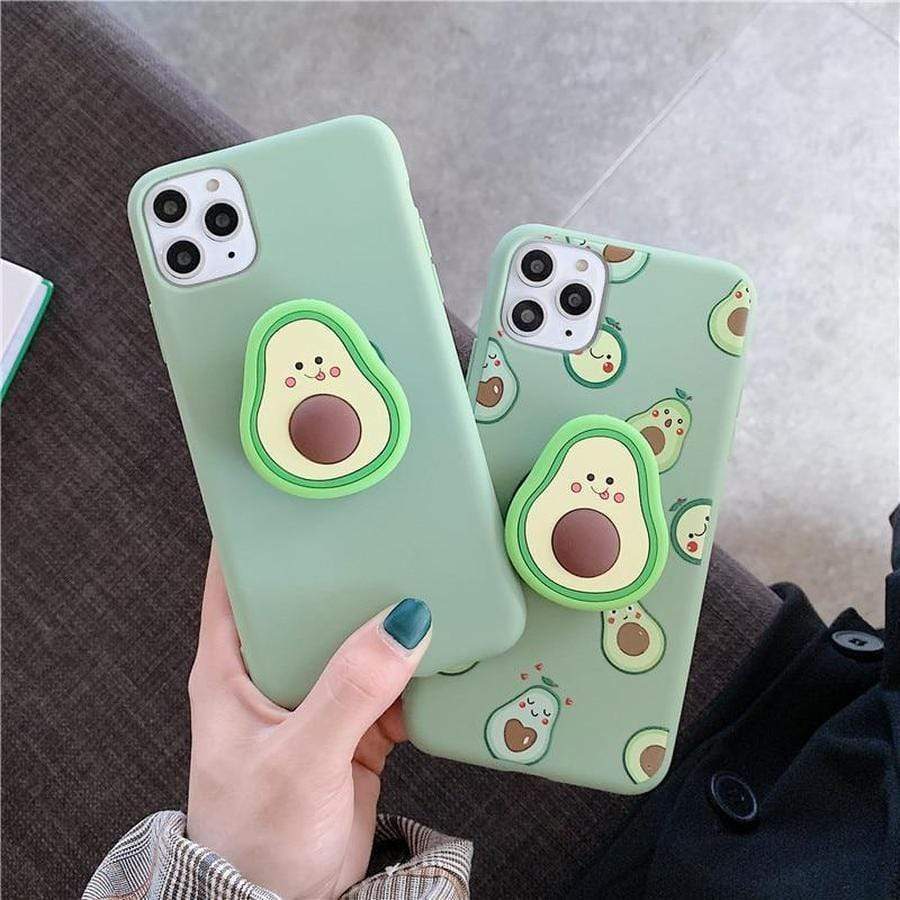 Ava Avocado Collapsible Grip iPhone Case The Ambiguous Otter