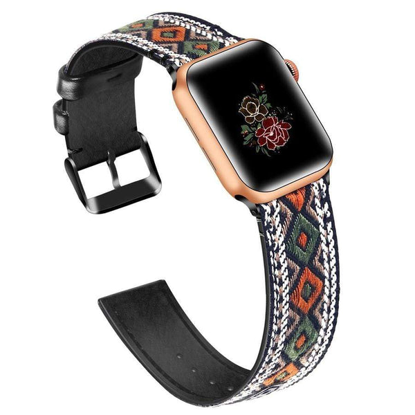 Aztec Handmade Woven Apple Watch Band The Ambiguous Otter