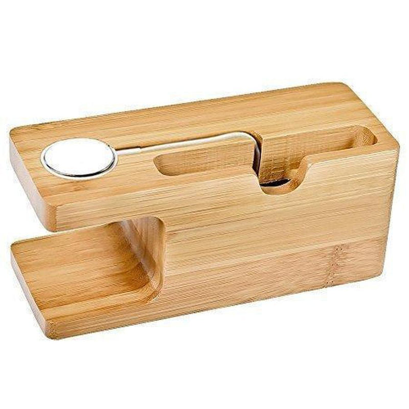 Bamboo Apple Watch iPhone Charging Dock Station The Ambiguous Otter