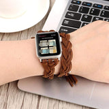 Barton Apple Watch Weaved Leather Band The Ambiguous Otter