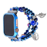 Blue Crystal Apple Watch Bracelet Band case and band / 38mm The Ambiguous Otter