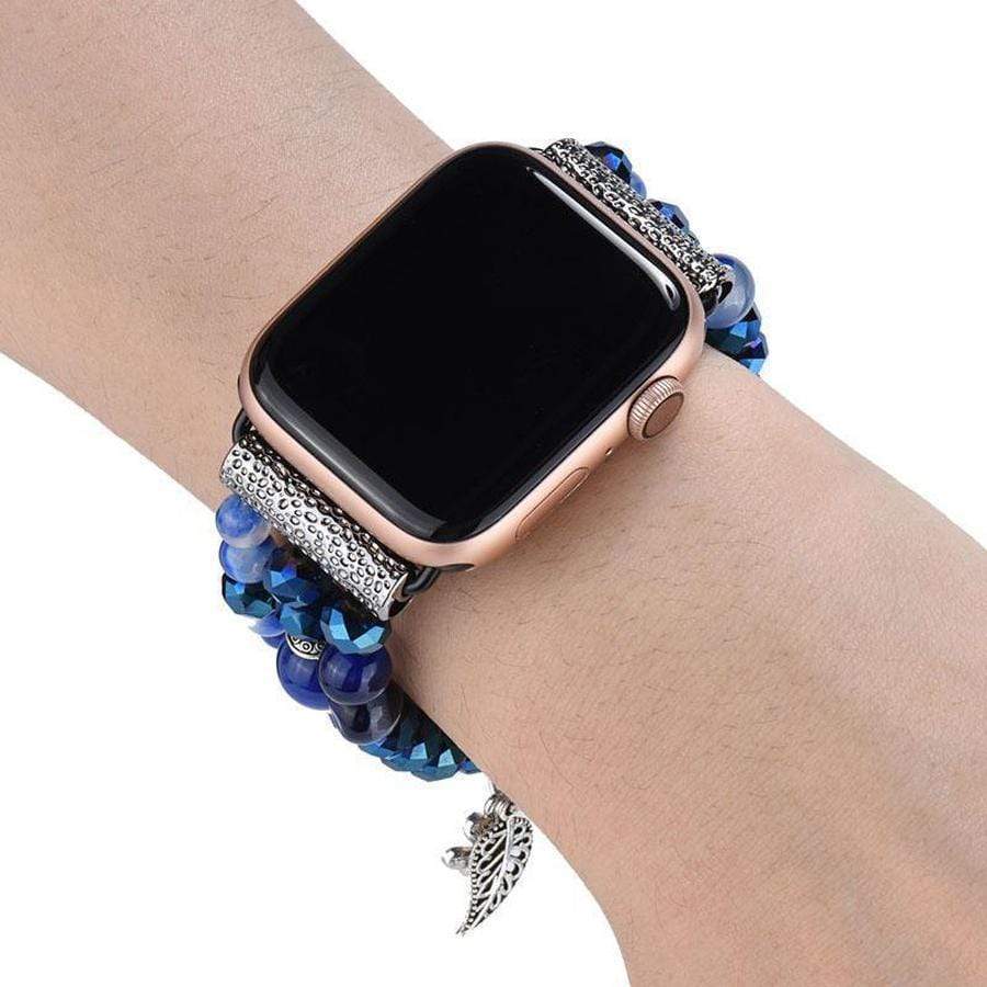 Blue Crystal Apple Watch Bracelet Band The Ambiguous Otter