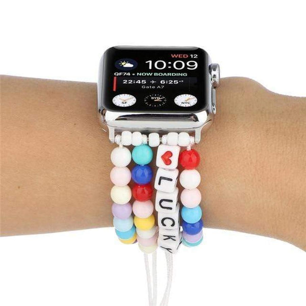 Braided Lucky Beads Apple Watch Band Colorful / 44mm The Ambiguous Otter
