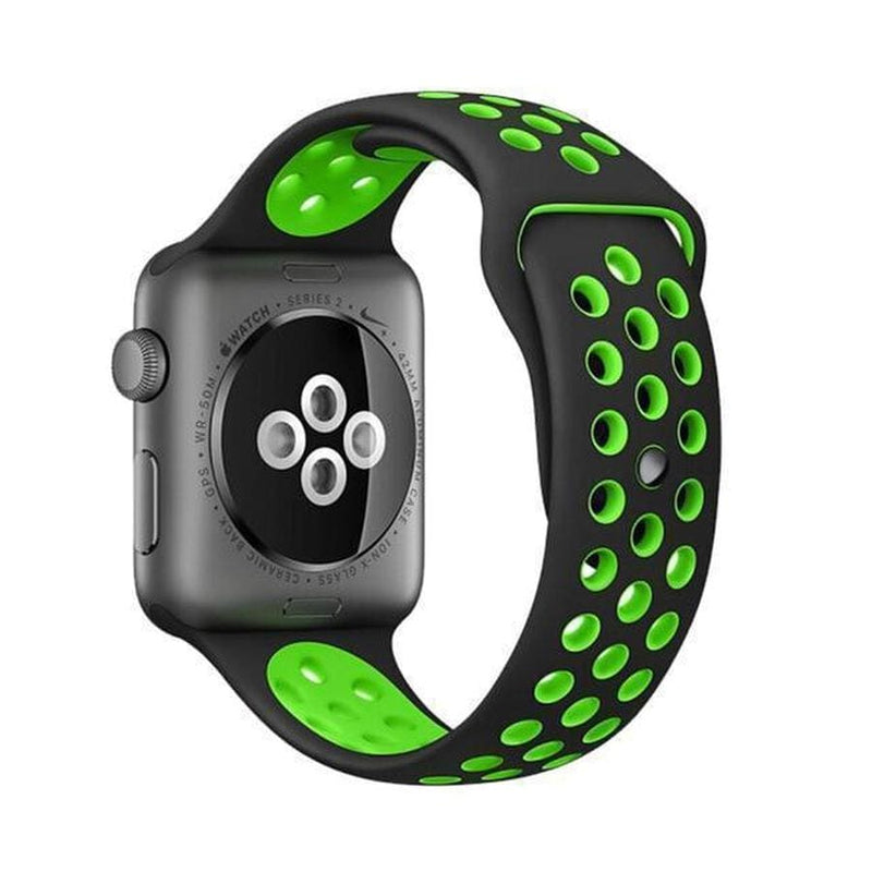 Breezy Apple Watch Sport Band black green1 / 38mm  S The Ambiguous Otter
