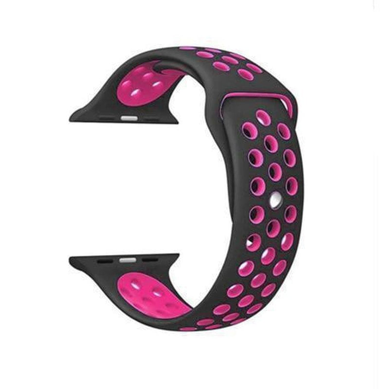 Breezy Apple Watch Sport Band black pink 22 / 38mm  S The Ambiguous Otter