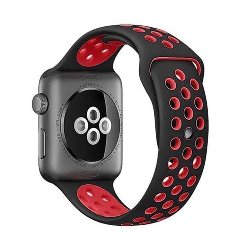 Breezy Apple Watch Sport Band black red 23 / 38mm  S The Ambiguous Otter