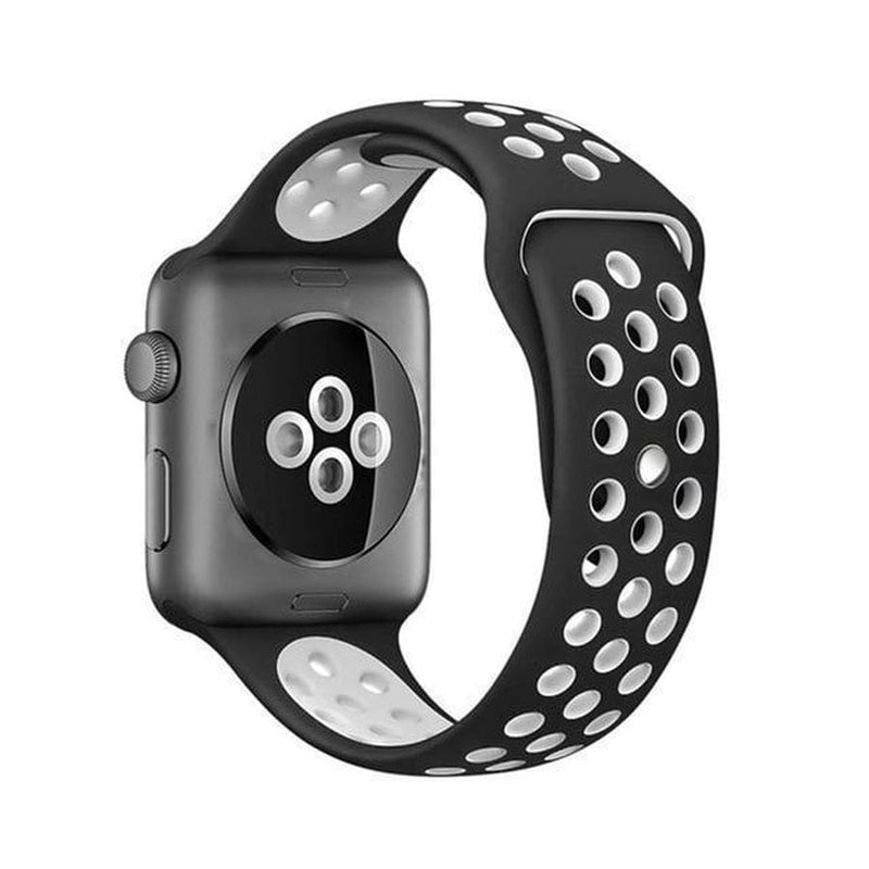 Breezy Apple Watch Sport Band black white 11 / 38mm  S The Ambiguous Otter