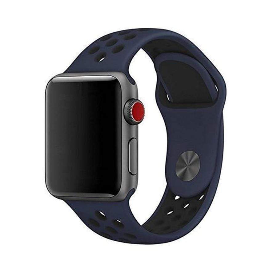 Breezy Apple Watch Sport Band darkblue black 16 / 38mm  S The Ambiguous Otter